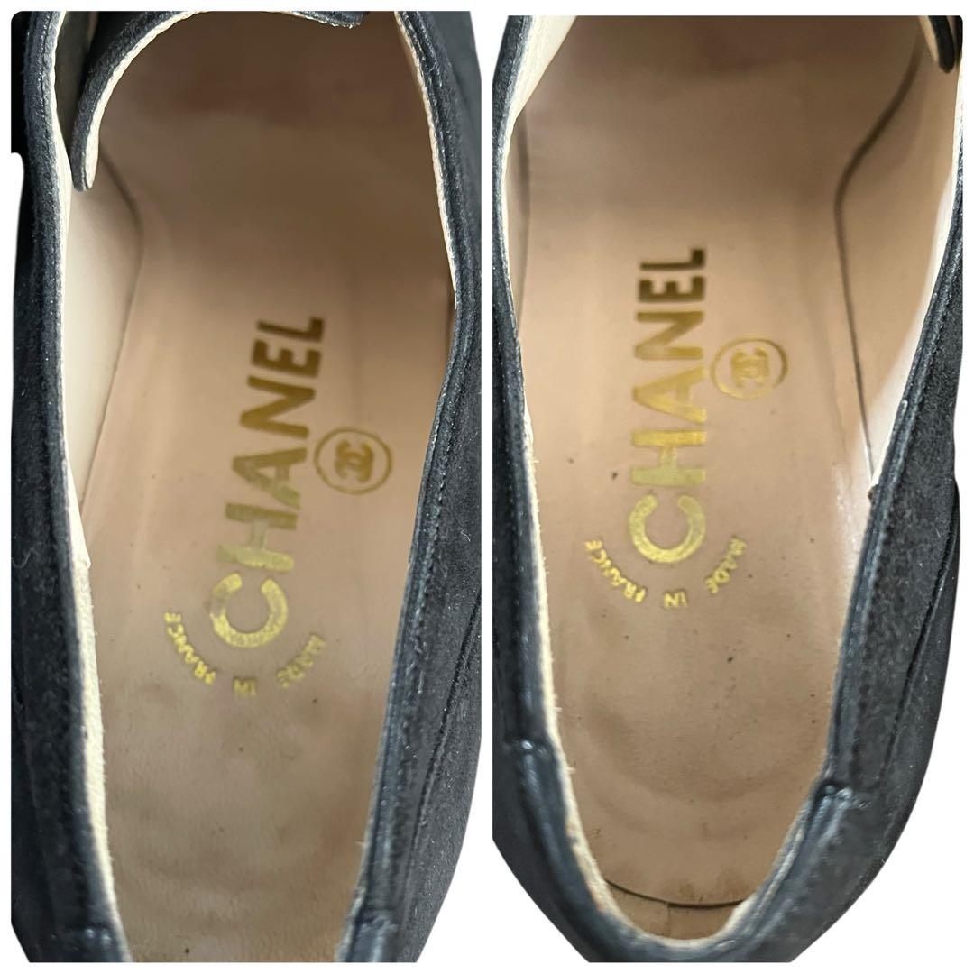 美品級✨ CHANEL シャネル スエード レースアップ シューズ 36