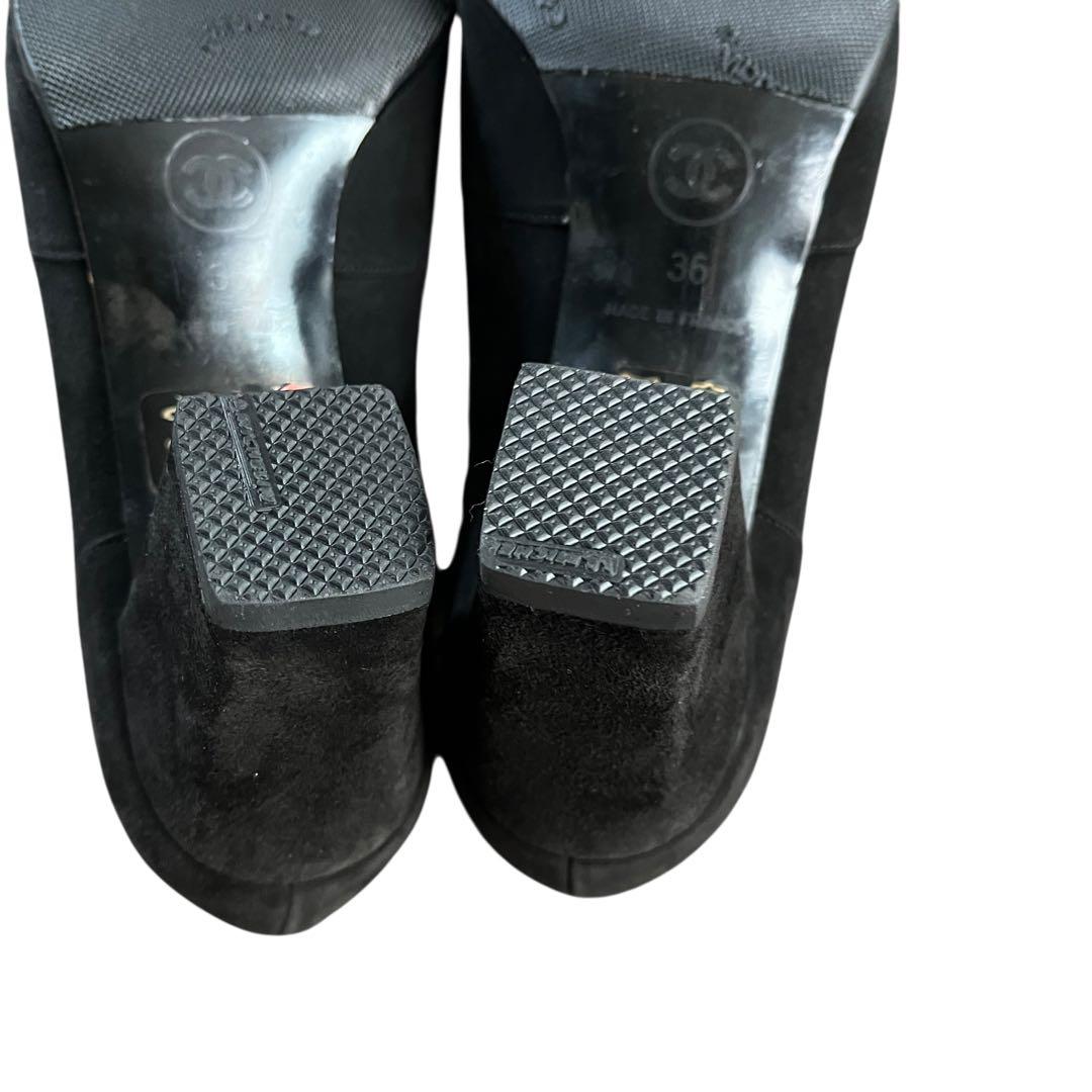 美品級✨ CHANEL シャネル スエード レースアップ シューズ 36