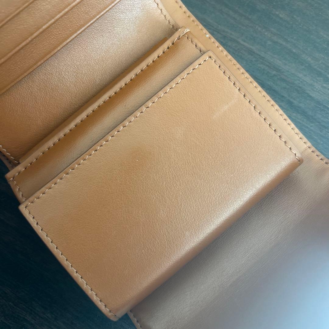 CELINE 三つ折り財布 ブラウン