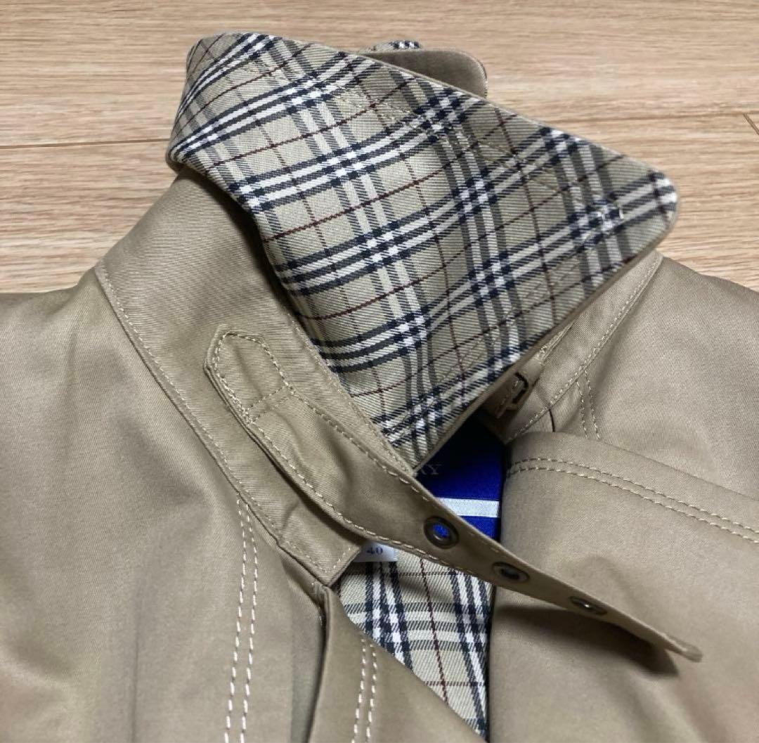 【試着のみ】バーバリーブルーレーベル(ベルト付き)トレンチコート【サイズ40】