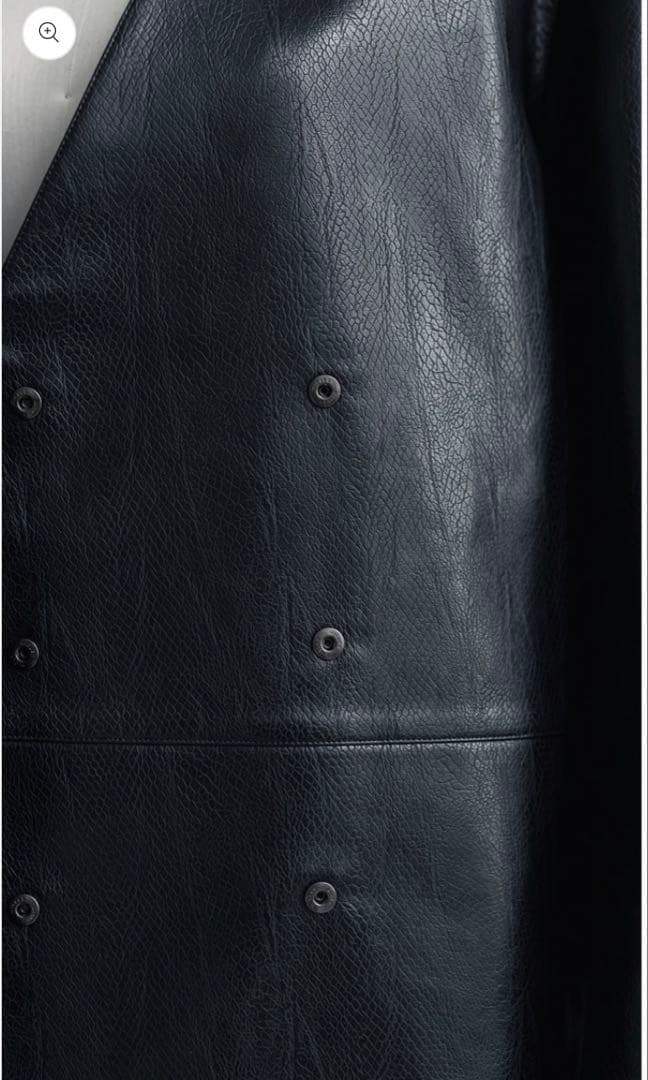 NEAU collarless leather jacket サイズ1 レザー