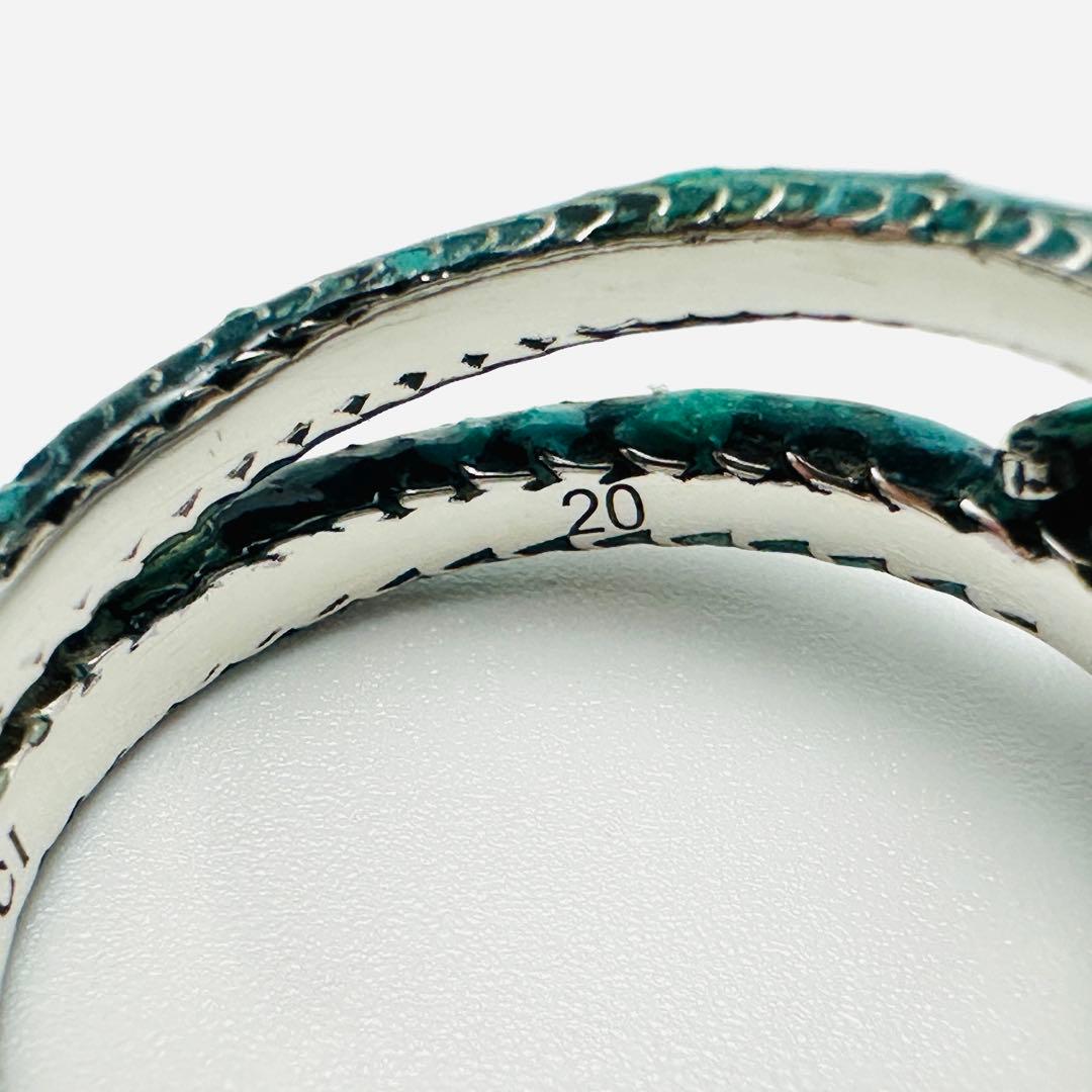 GUCCI ガーデンスネーク　グリーン　ラッカー　ダブルスネーク　刻印20