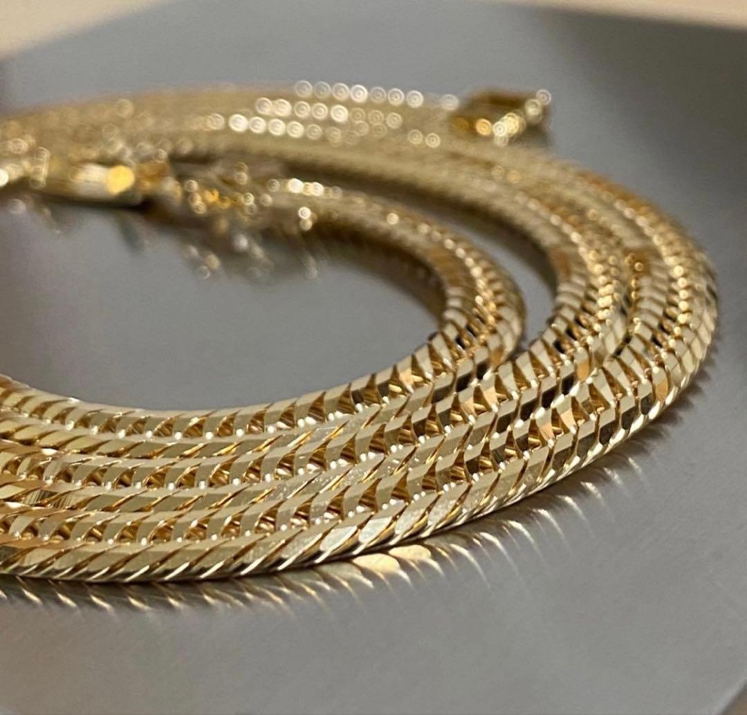 【美品】K18喜平ネックレス12面トリプルカット25.7g50㎝