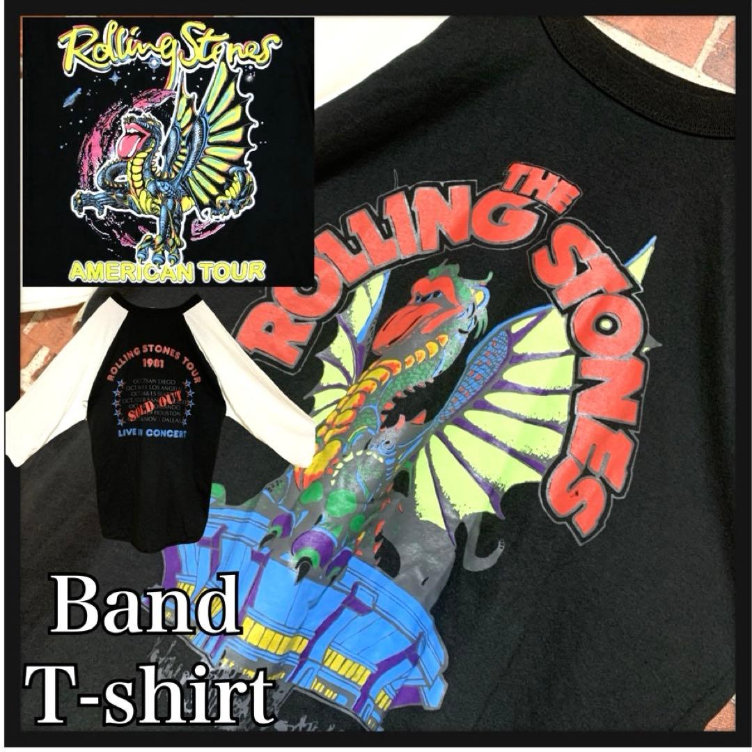 【激レア】80's ローリングストーンズ★ヴィンテージ★ラグラン★tシャツ★古着