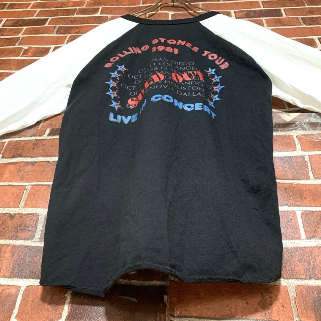 【激レア】80's ローリングストーンズ★ヴィンテージ★ラグラン★tシャツ★古着