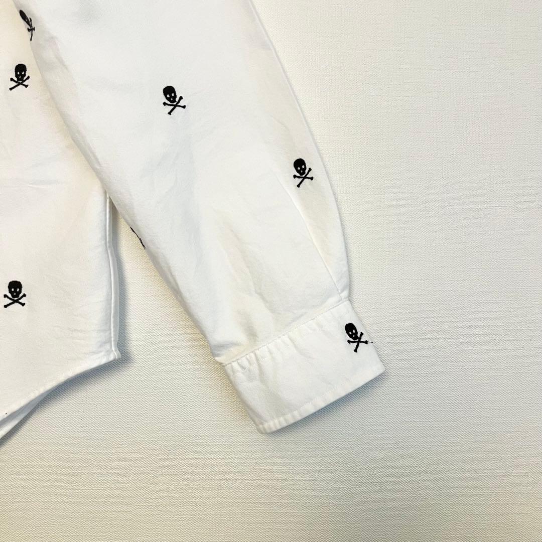 【超レア★未使用に近い】ラルフローレンスカル刺繍ボタンダウンシャツ★ホワイト白L