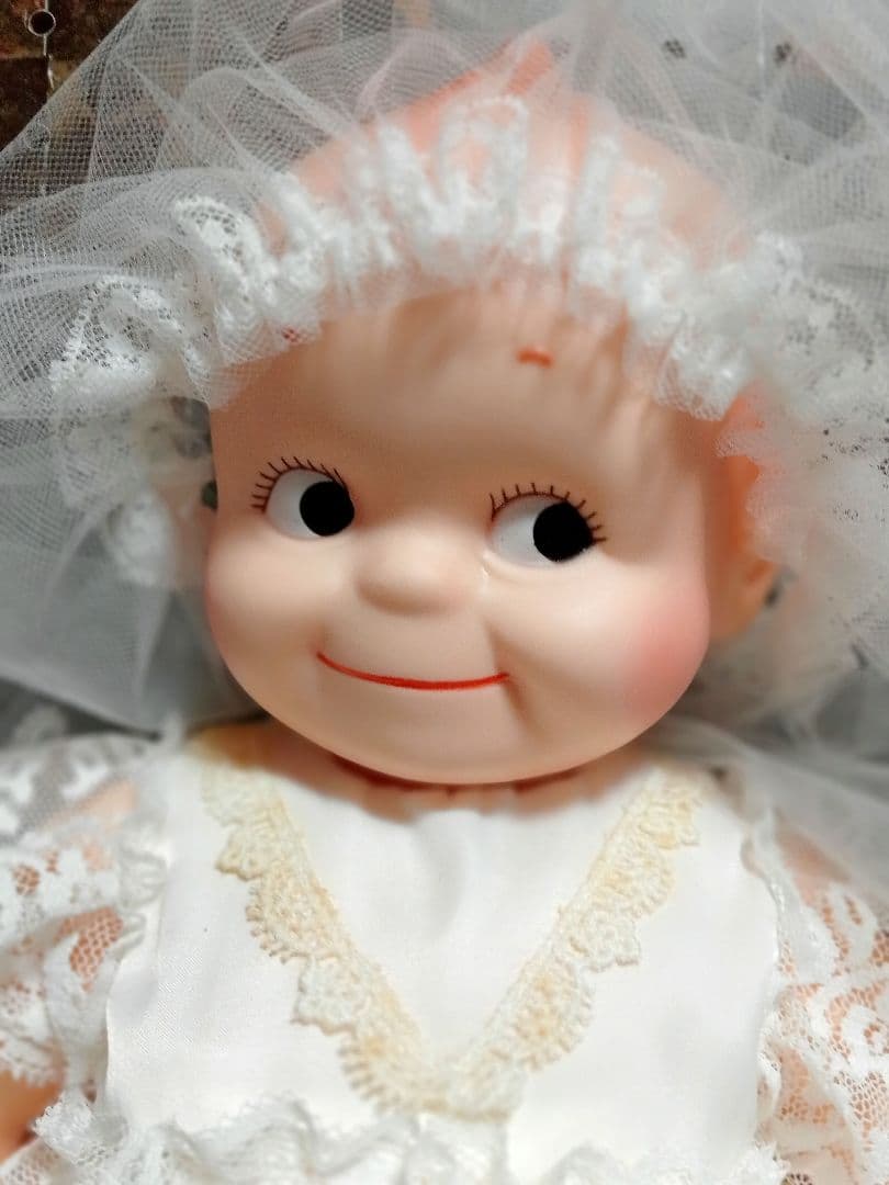 箱付き! 1983年限定 米国製ヴィンテージ 大きなウェディングキューピーペア