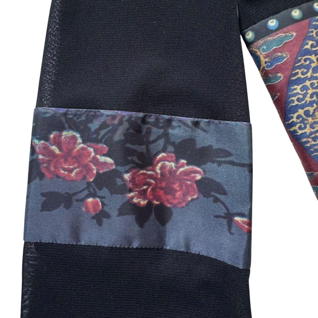 VIVIENNE TAM パワーネットトップス フレア袖 透け感 ドラゴン 龍