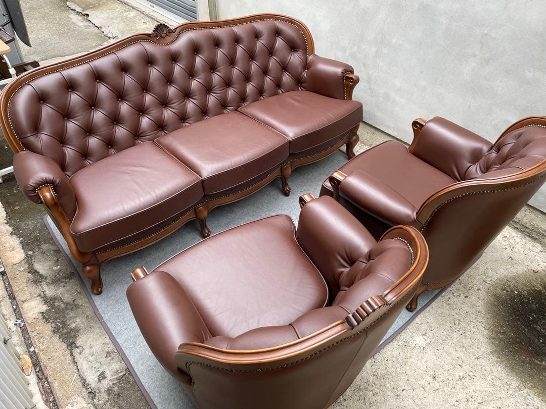 近隣配達可能　美品　カリモク　ドマーニ　ルイ15 ソファセット