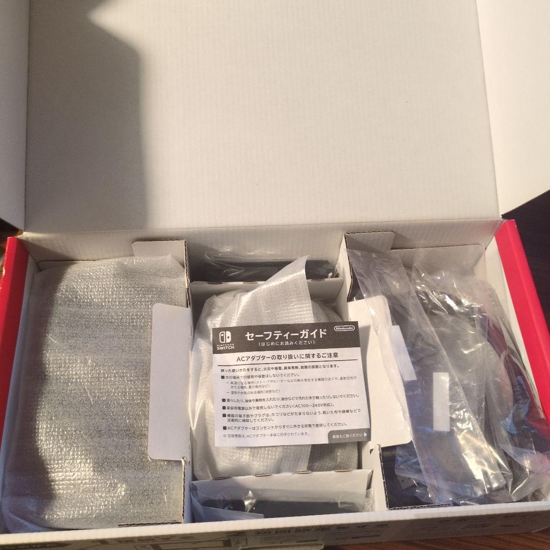 鈴*菜様 Nintendo Switch 本体 グレー (透明カバー付き)