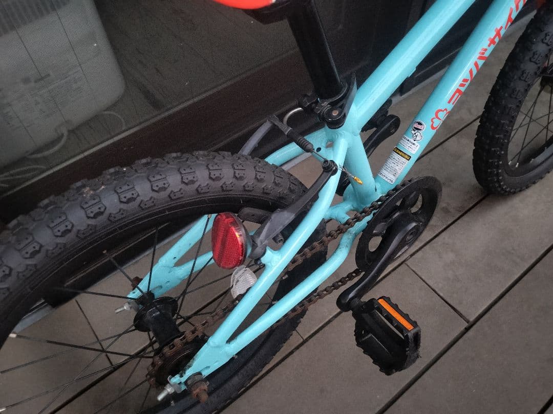 ヨツバサイクル　18インチ　ラムネブルー(送料込 ※北海道、沖縄は追加料金)