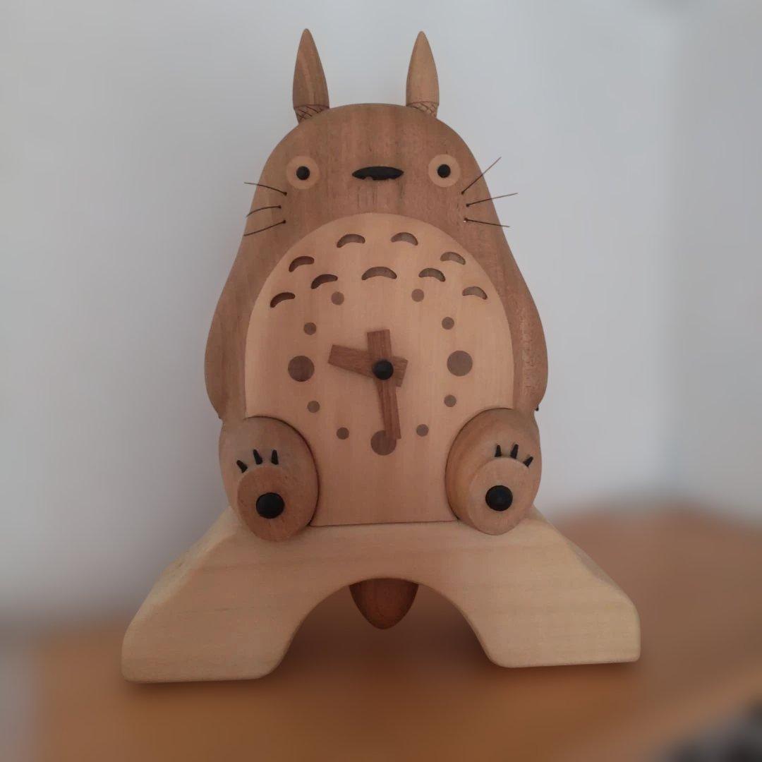 となりのトトロ 木製置時計・掛け時計