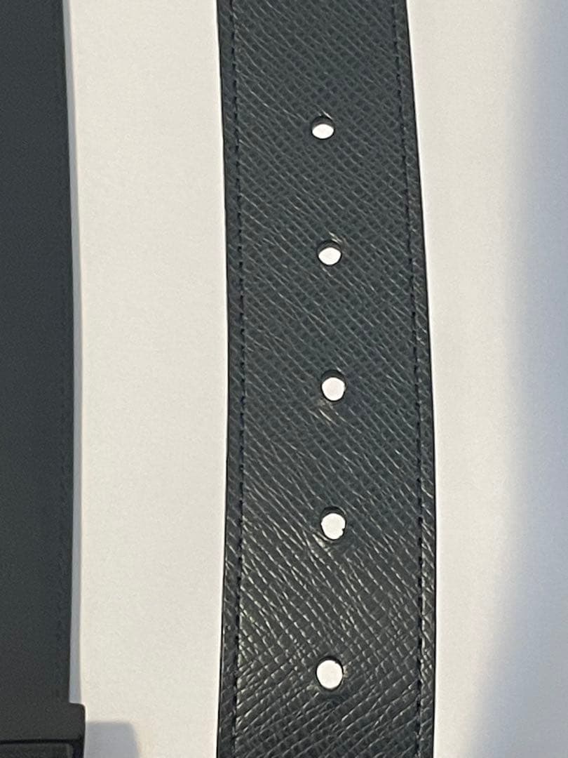 ルイ・ヴィトン ブラックレザー ベルト 85 / 34