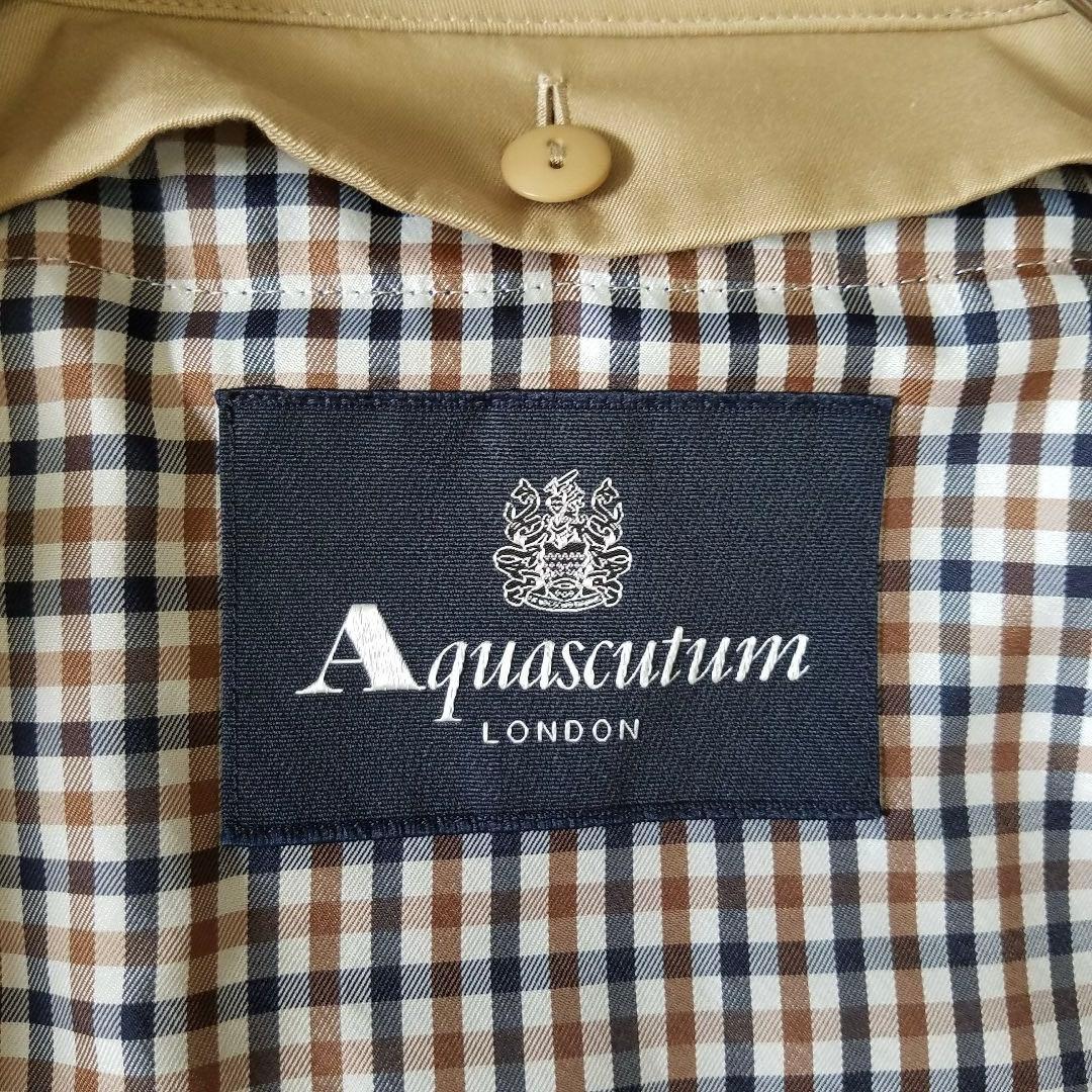 美品✨アクアスキュータム 定番人気トレンチコート ライナー付 ベルト アウター