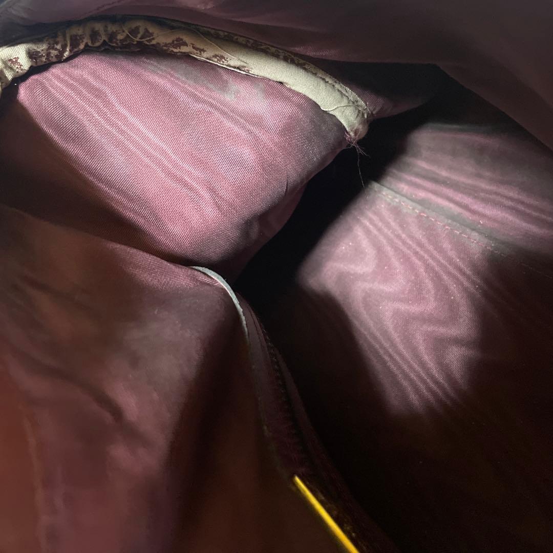 Cartier カルティエ マストライン ボストンバッグ スエード ボルドー