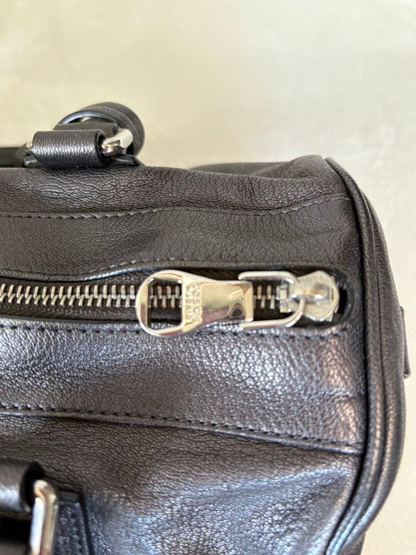 ★美品 LOEWE ロエベ ミニボストン アナグラム アメ レザー 本革