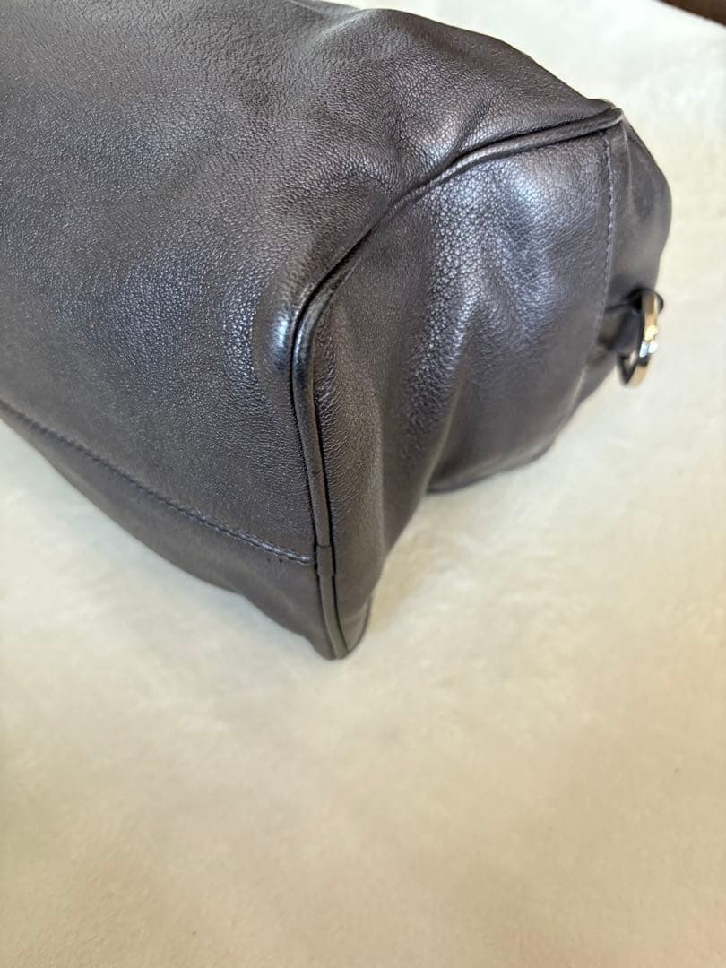 ★美品 LOEWE ロエベ ミニボストン アナグラム アメ レザー 本革