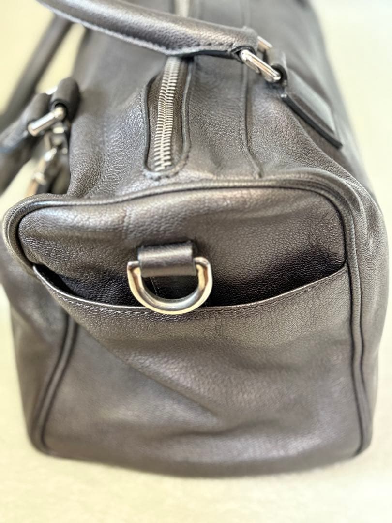 ★美品 LOEWE ロエベ ミニボストン アナグラム アメ レザー 本革