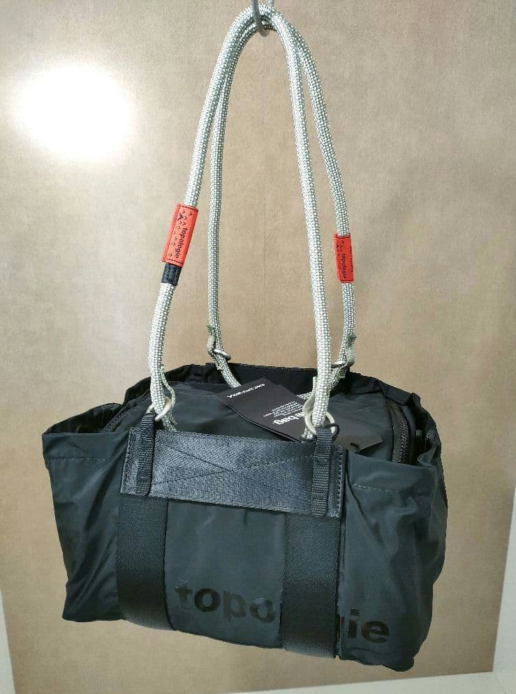 topologie トポロジー サミット ダッフル スモール 黒　ミニボストン