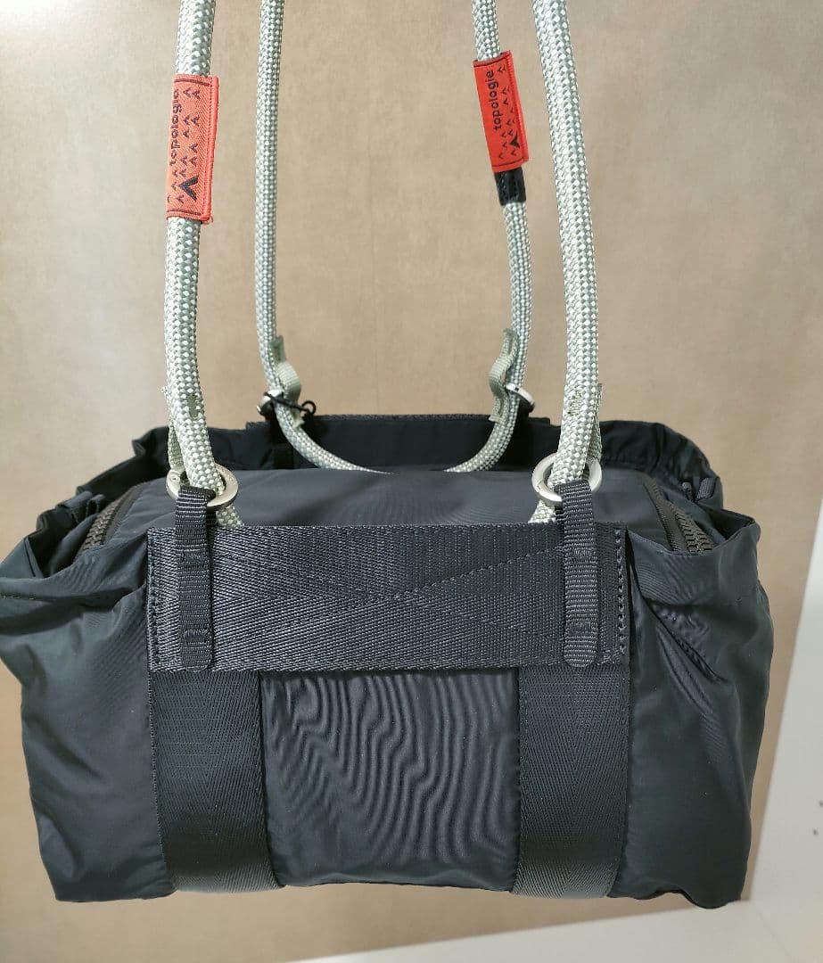 topologie トポロジー サミット ダッフル スモール 黒　ミニボストン