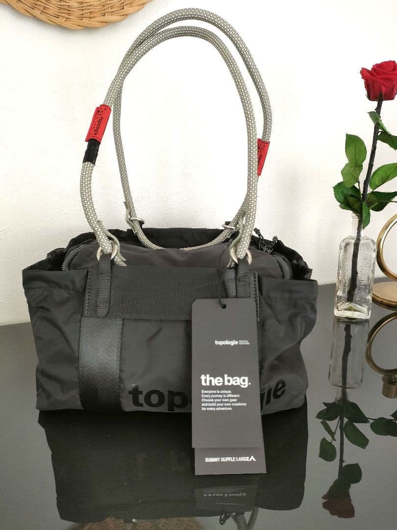 topologie トポロジー サミット ダッフル スモール 黒　ミニボストン