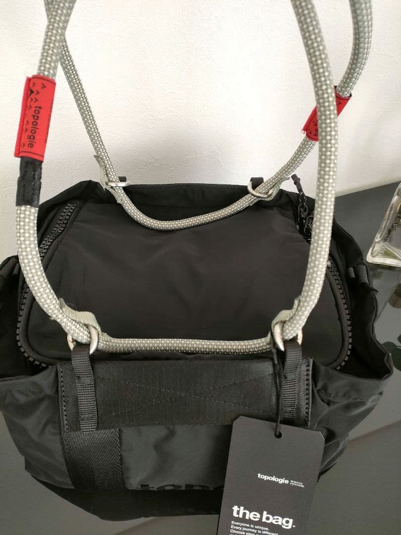 topologie トポロジー サミット ダッフル スモール 黒　ミニボストン