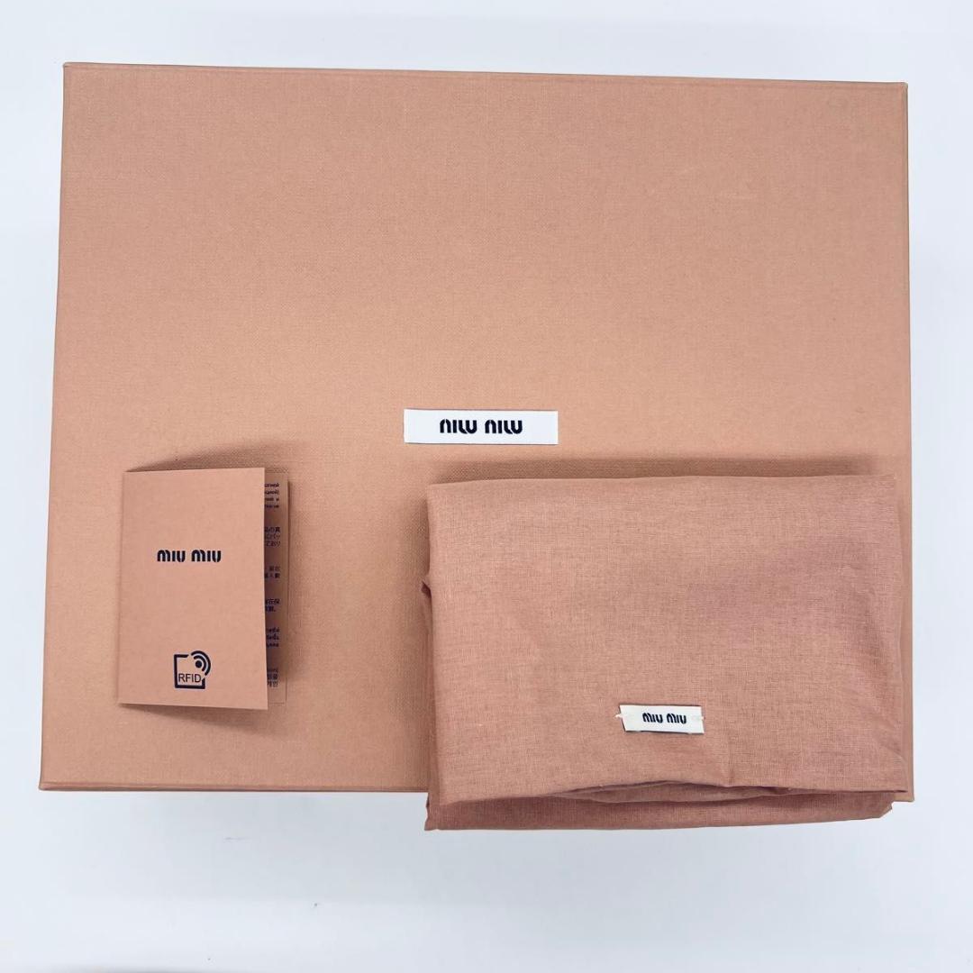 MIU MIU ミュウミュウ 起毛　5HC179 キャップ ピンク系 コットン