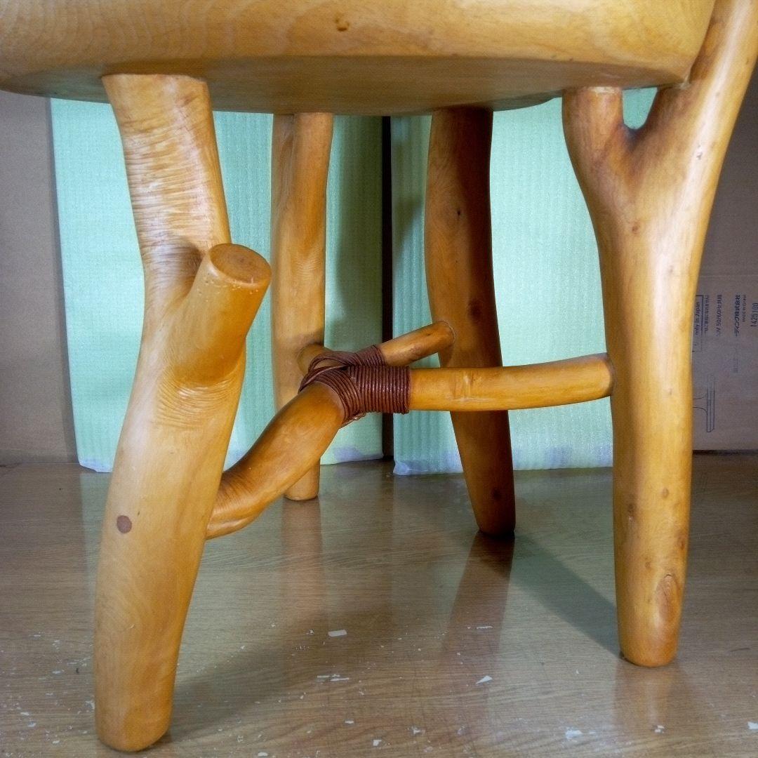 自然木の椅子　芸術作品　家具　ハンドメイド　木の癒し　一点物