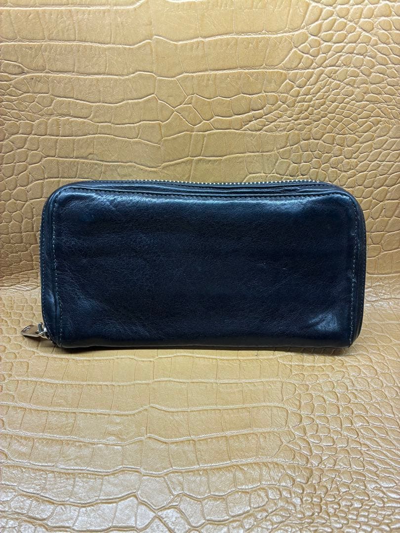 正規品 クロムハーツ財布 3セメタリー ダガー無し スライダー新品交換済み