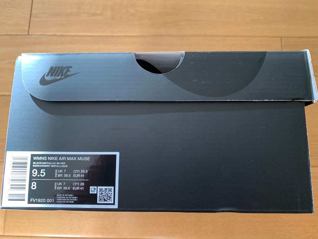 靴 Air Max Muse Black/llic Silver 26.5