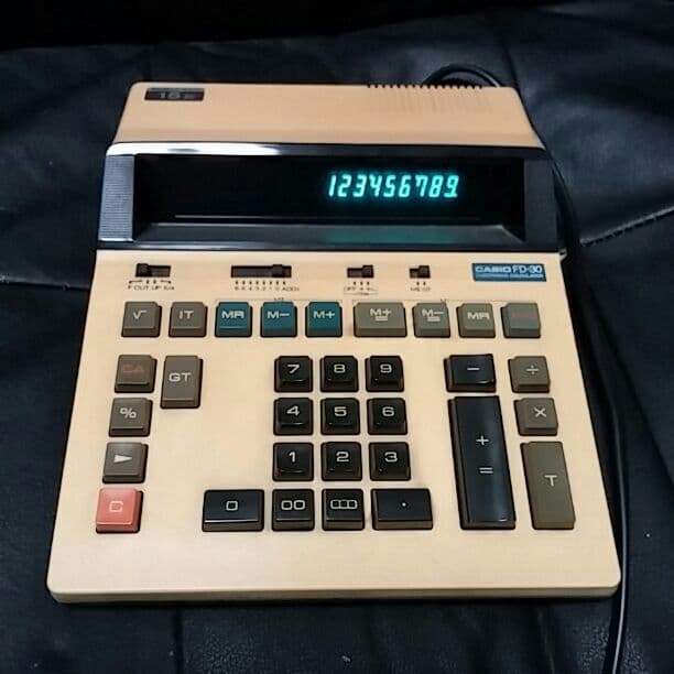 昭和50年代のカシオ電卓