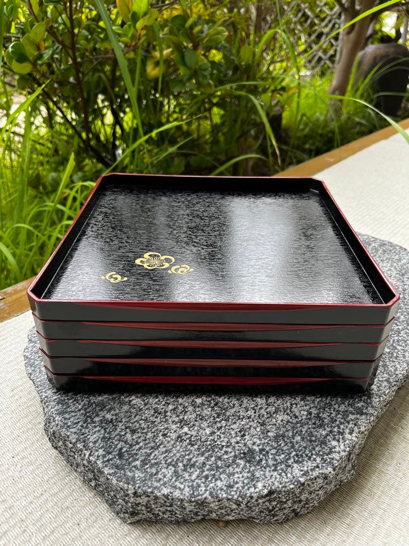 特選　岩康器　多用盆揃　5枚セット　共箱