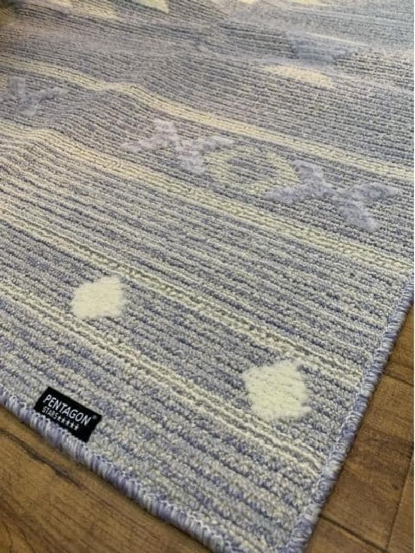 新品☆185×185cm♪日本製♪おしゃれなタフトラグ♪キリムデザイン〇B390