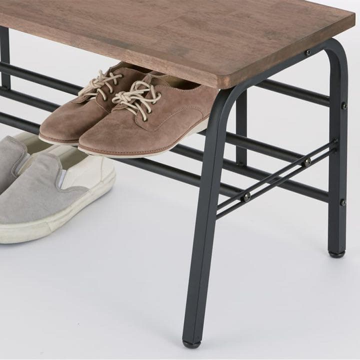 幅85 WH ラバーウッド玄関ベンチ　長椅子　いす　イス　日本製新潟県燕市