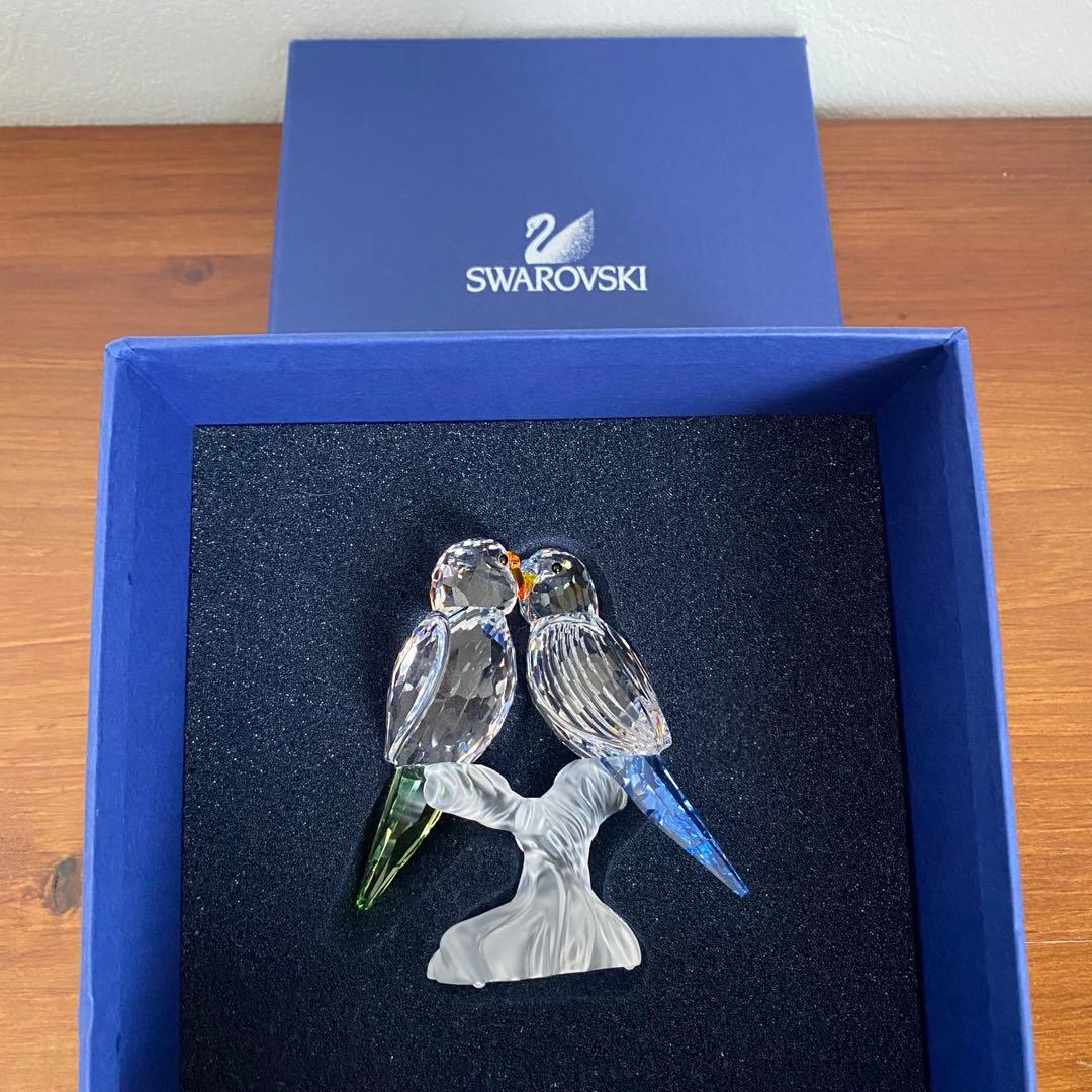 SWAROVSKI スワロフスキー クリスタル セキセイインコ インコ 置物