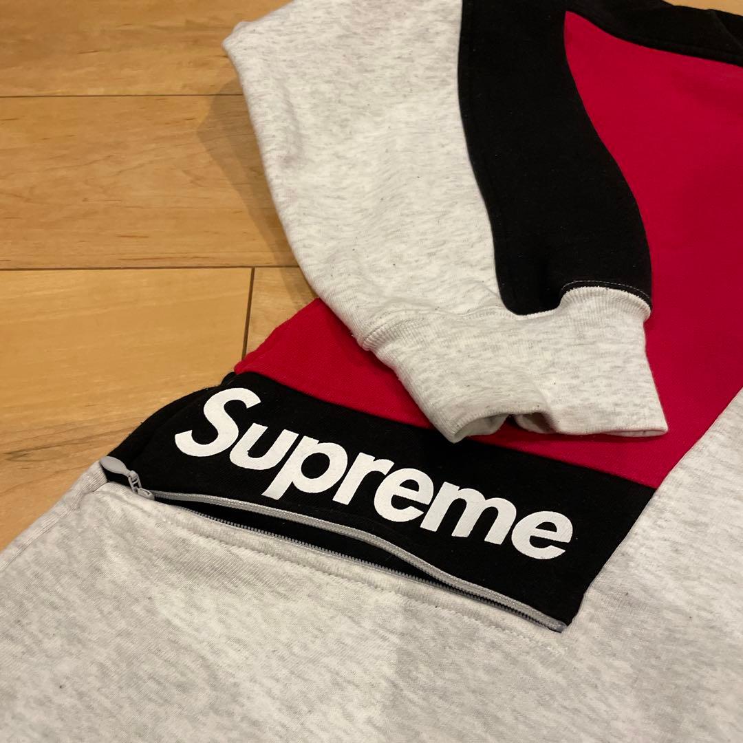 モ*ィ様 Supreme Color Blocked Zip Up Hoodie