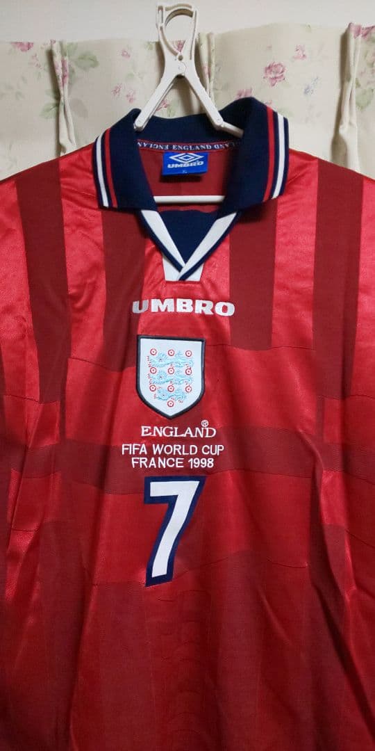 1998フランスワールドカップ イングランド代表 ベッカム支給ユニフォーム