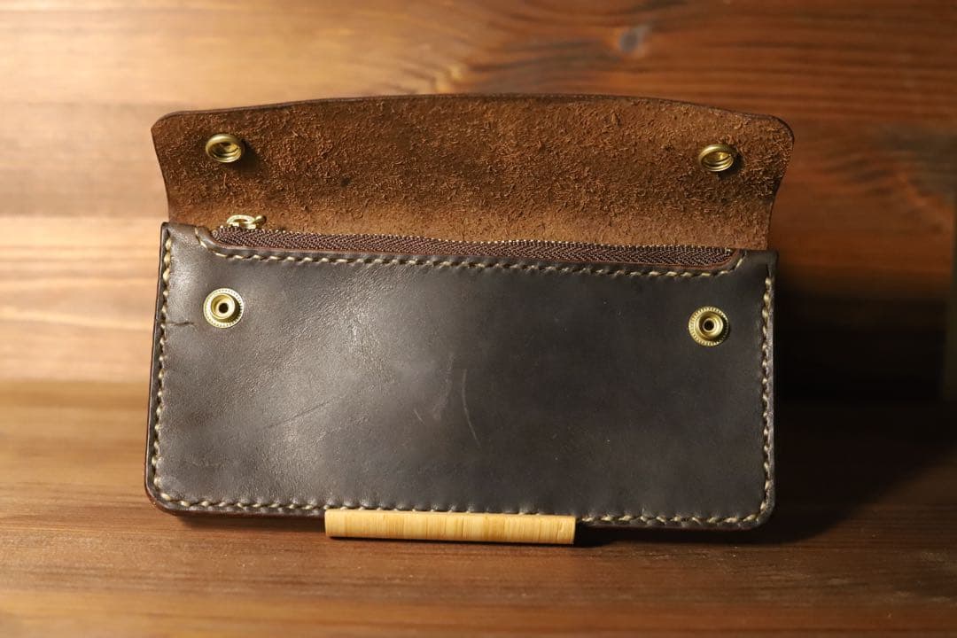 ‼️スペシャル‼️新喜皮革　トラッカーウォレット茶芯‼️