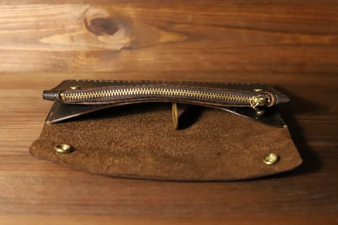 ‼️スペシャル‼️新喜皮革　トラッカーウォレット茶芯‼️