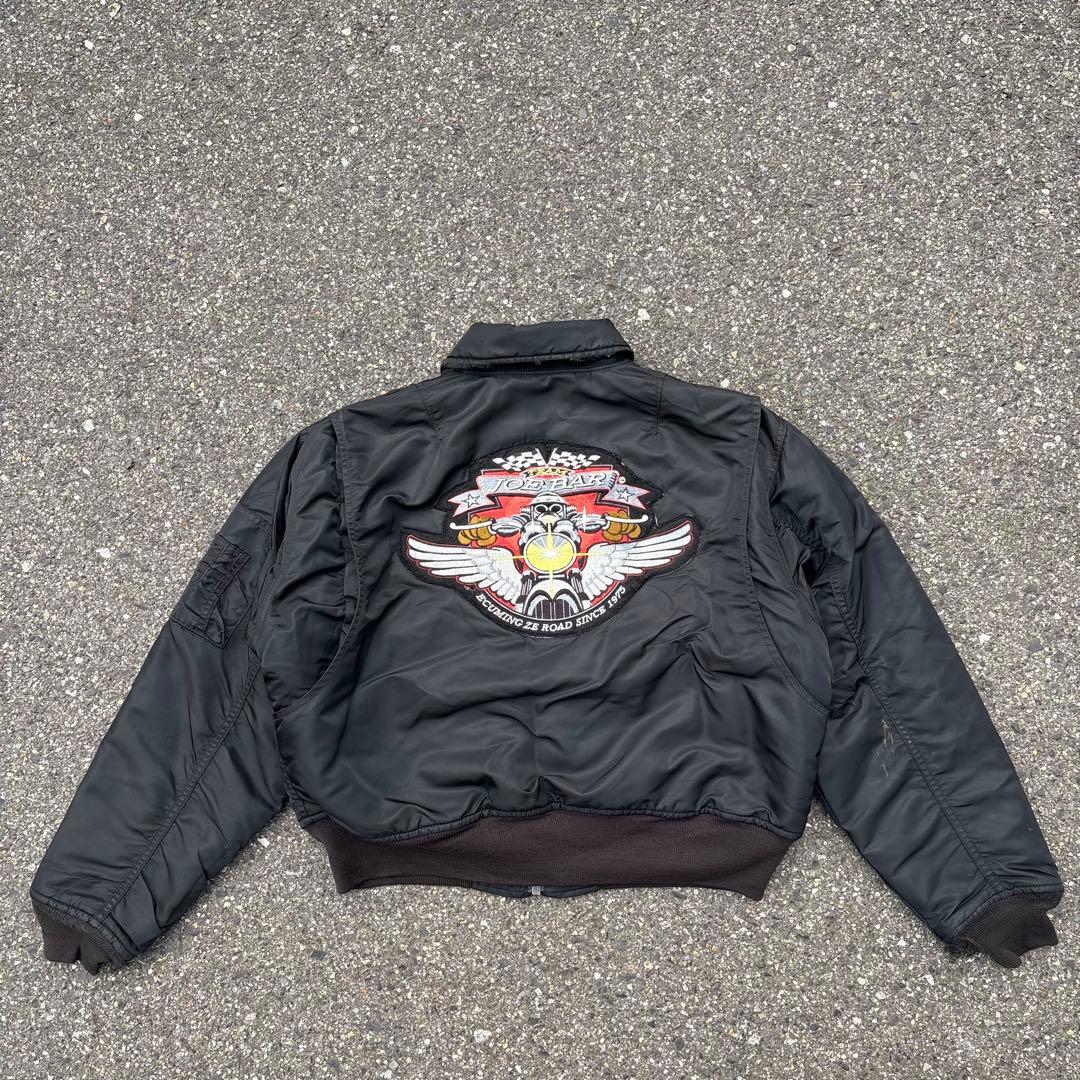 90s Schott CWU-R フライトジャケット ブラック MA-1 名作