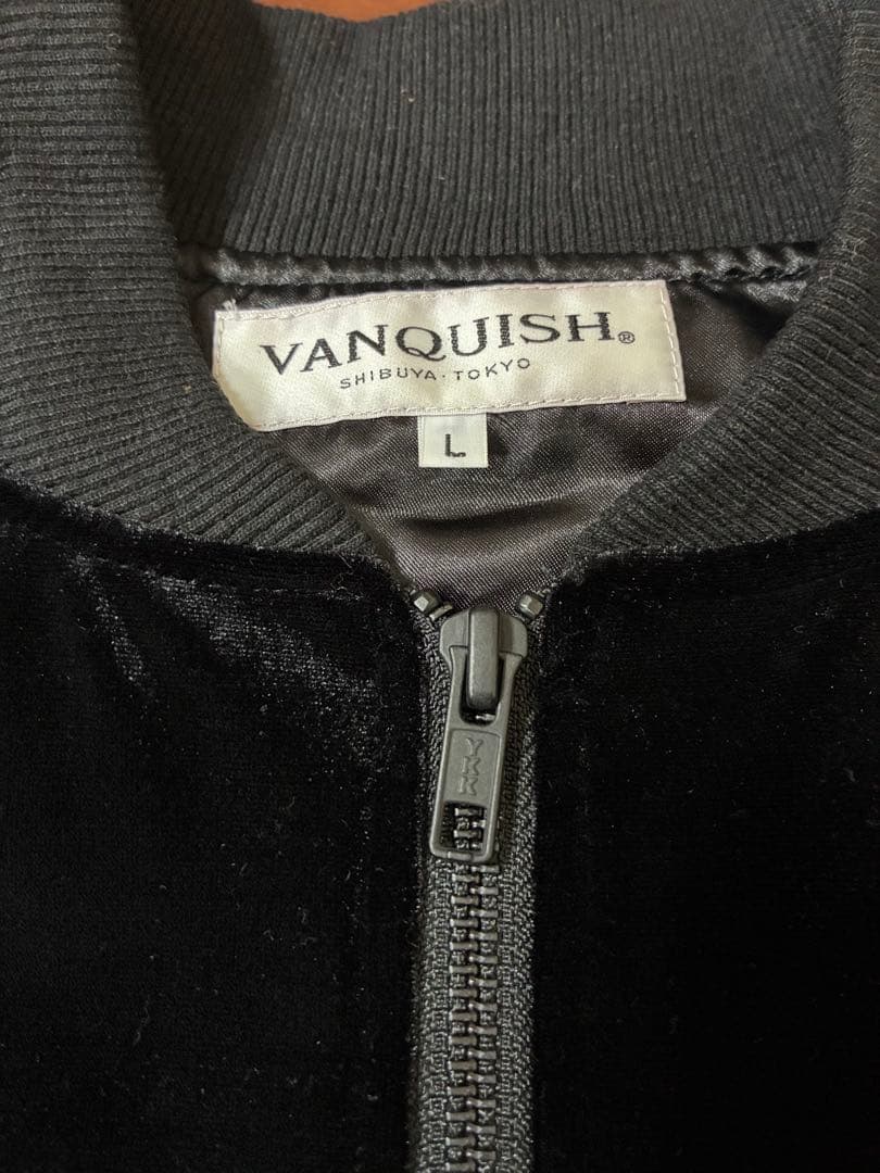 VANQUISHヴァンキッシュ別珍ジャケット刺繍スカジャン和柄ベロア渋谷花柄