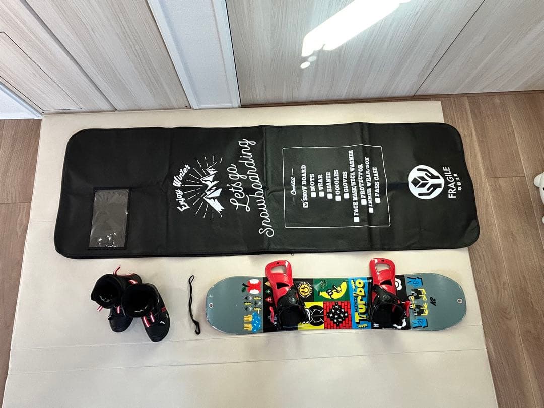 K2 MINI TURBOキッズスノーボードセット 100cmブーツ18.5cm