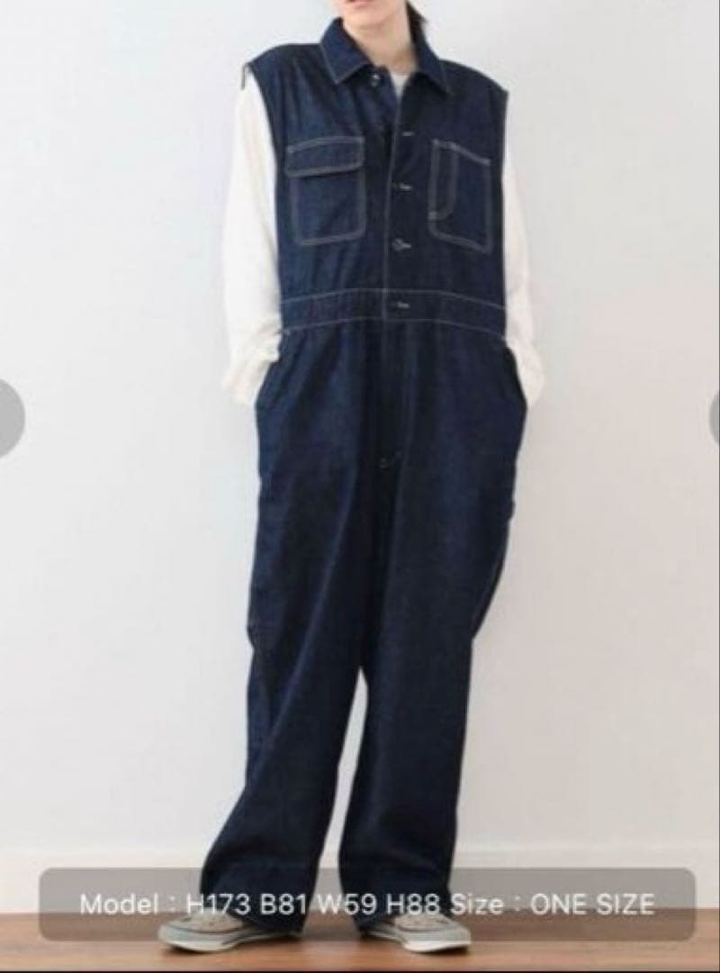 タグ付き新品！BEAMS BOY ワークノースリーブオールインワン