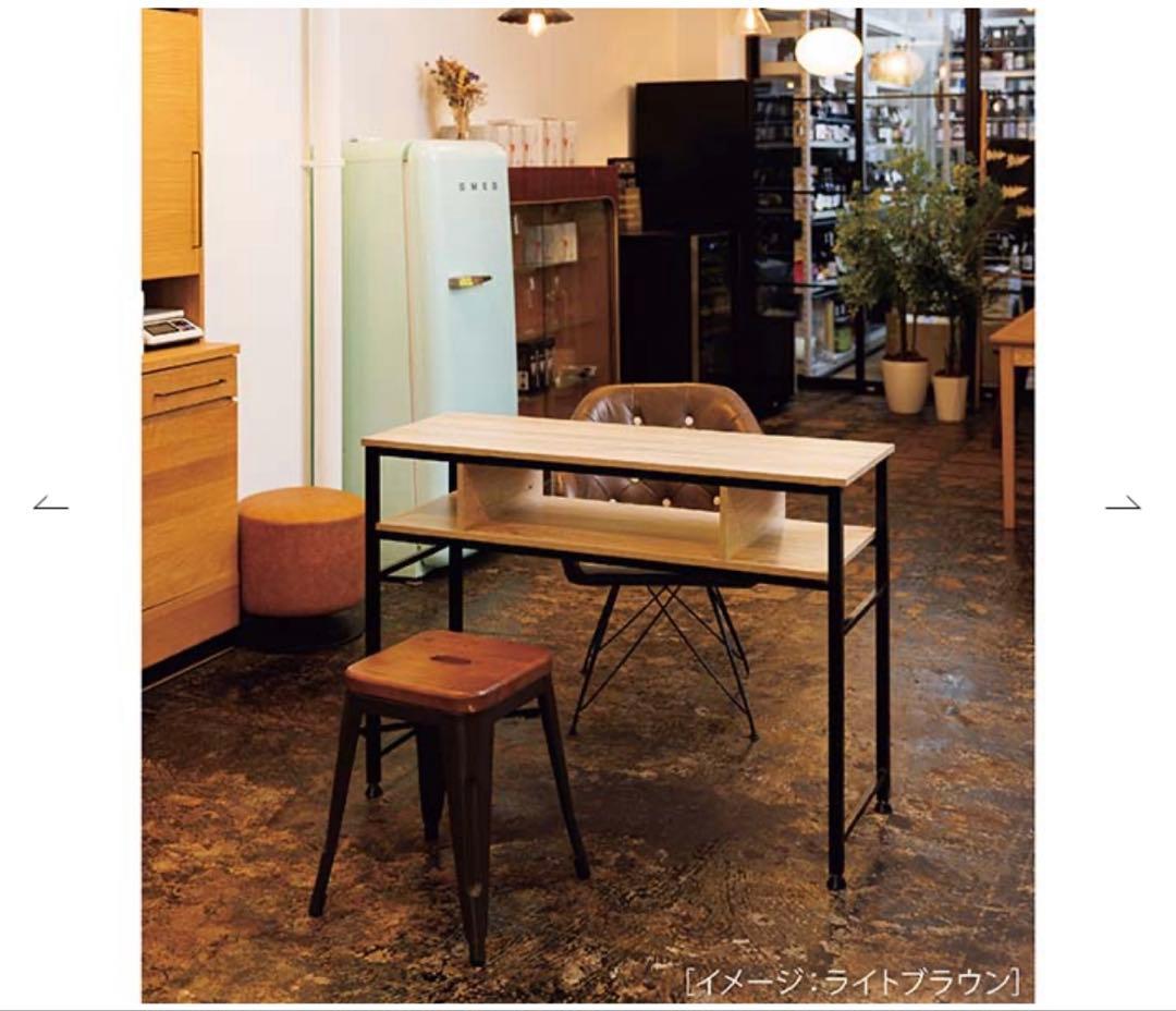 ネイルデスク　FV5722 ネイルテーブルバーリー　ライトブラウン