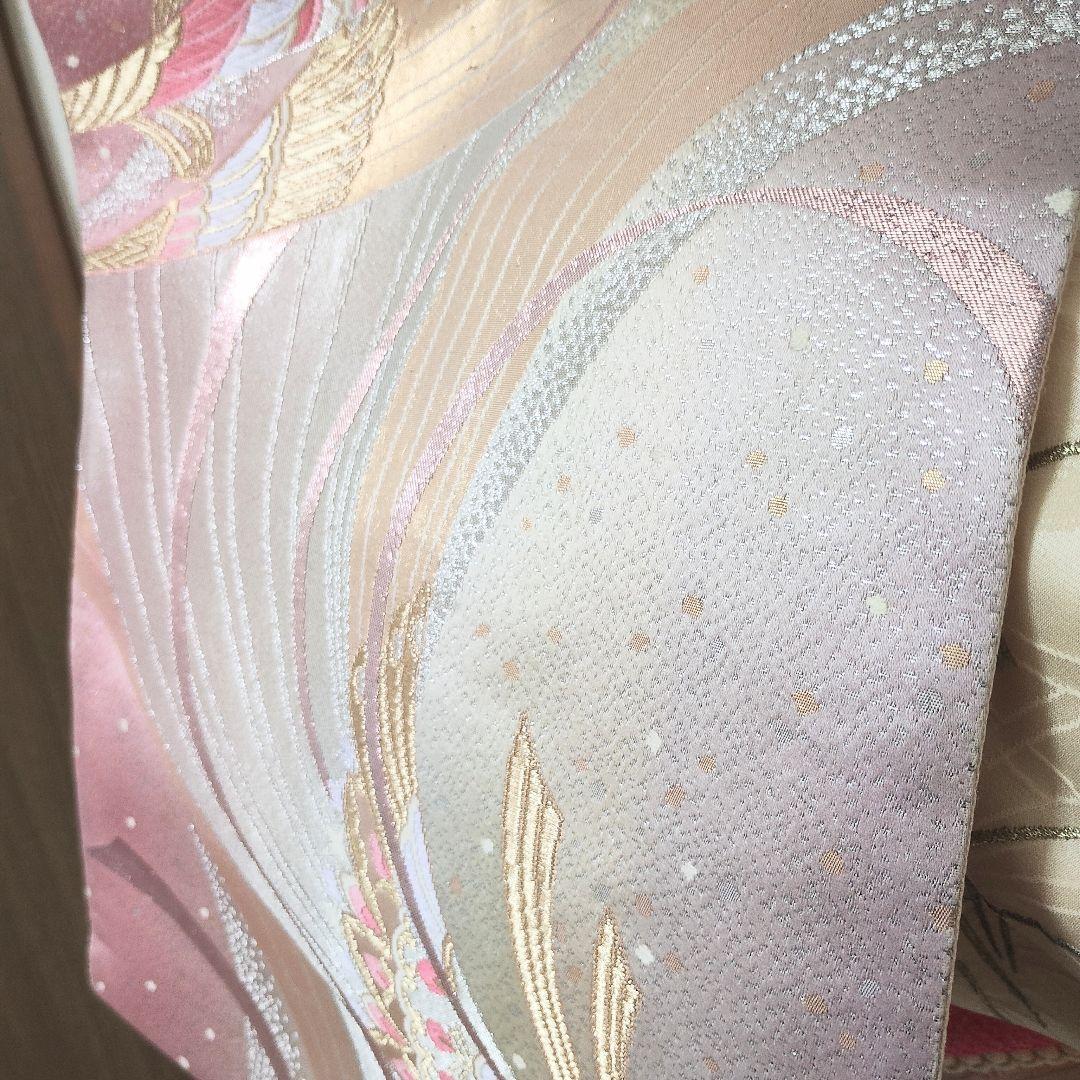 成人式正絹振袖フルセット　薄ピンク　刺繍　豪華　　上品　長襦袢