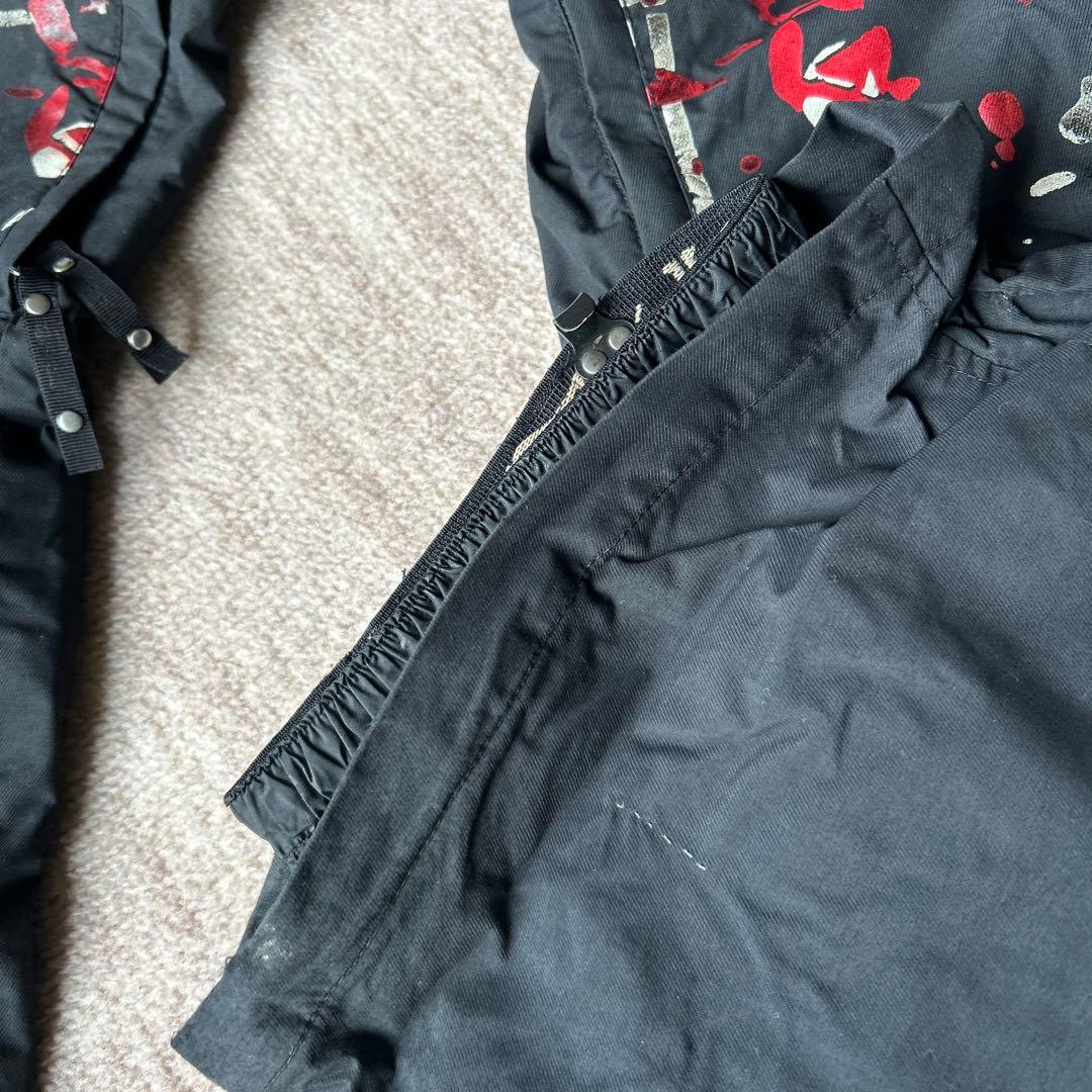 テックナイン TECHNINEスノーボードパンツ 黒/赤 XL