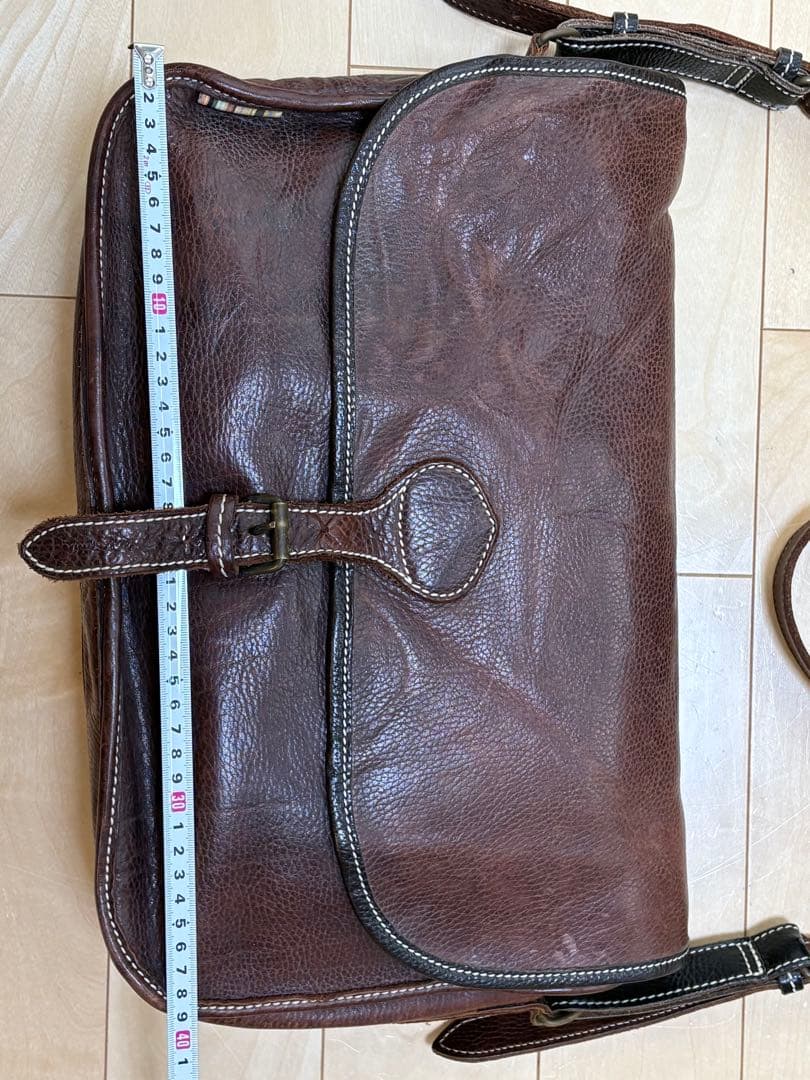 ◆Vintage◆Paul Smith◆メッセンジャーバッグ◆こげ茶◆レザー