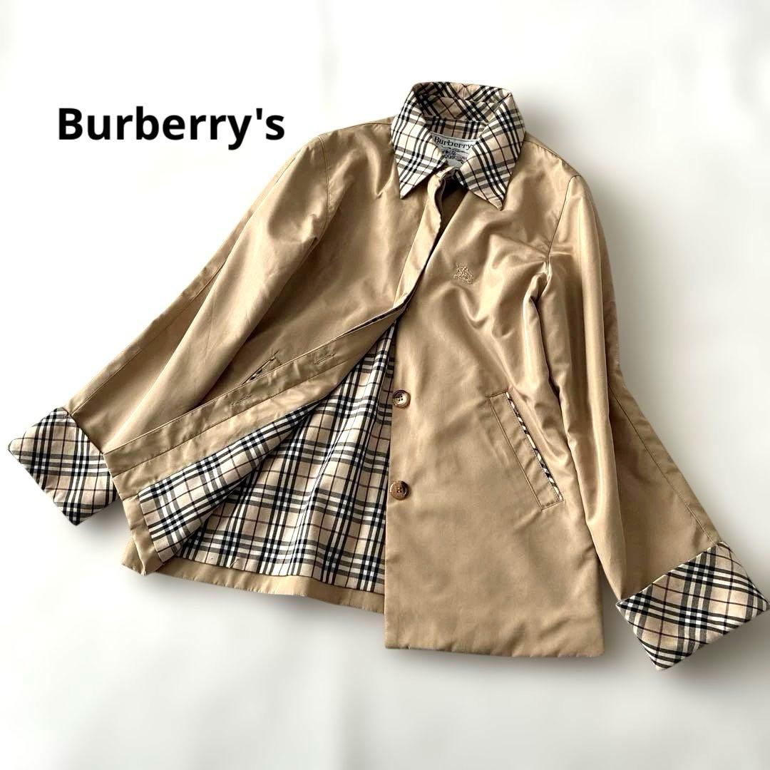 Burberry's バーバリーズ 洗える ナイロン コート ノバチェック 刺繍