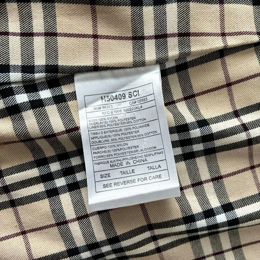 Burberry's バーバリーズ 洗える ナイロン コート ノバチェック 刺繍