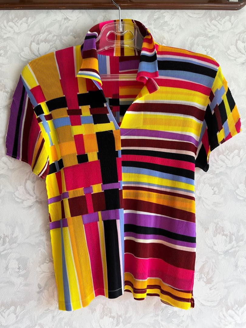 PLEATS PLEAS イッセイミヤケ 半袖シャツ M